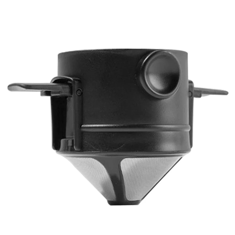 2PCS Folding Hand Brewed Coffee Filter Coffee Dripper Cone for Drip Coffee and Tea with Stainless Steel Tea Filter Holder