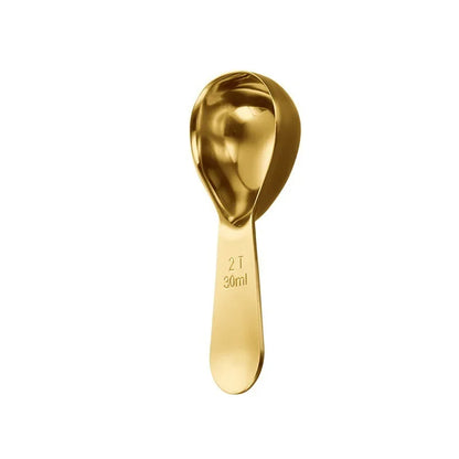 15ml/30ml Stainless Steel Coffee Measuring Scoop Coffee Scoop with Graduated Measuring Spoon Beans Tea Sugar Barista Tools